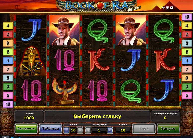 Игровой автомат Book of Ra Deluxe бесплатно без регистрации