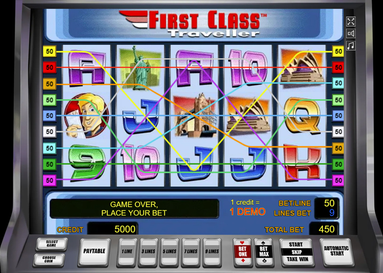 Игровой автомат First Class Traveller бесплатно без регистрации