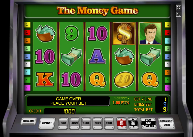 Игровой автомат The Money Game бесплатно без регистрации